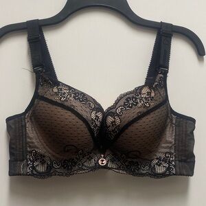 Elegant Black Lace Bra